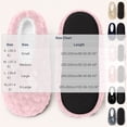 thumbnail image 3 of UTSJKR Womens Low Profile Soft Sole Indoor Floor Sock Shoes, Thick Warm Knit House Slipper Socks, Lightweight Non Slip Home Footwear for Winter, 1 Pair, 3 of 9