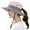 Pink, variant on Women Summer Sun Hat Wide Brim Outdoor UV Protection Hat Foldable Ponytail Bucket Cap for Beach Travel Hiking Gardening with Adjustable Chin Strap, Pink
