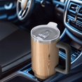 thumbnail image 6 of 40oz Tumbler with Handle and Straw, Vacuum Insulated Stainless Steel Travel Mug, Fits Car Cup Holder, Wood Print, 6 of 6