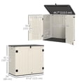 thumbnail image 3 of Outsunny Armoire de Rangement de 185 Gallons avec Dessus Ouvrant et Portes Verrouillables, 3 of 10