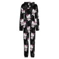 thumbnail image 5 of Hello Kitty Unisex Onesie Pajamas Zipper Jumpsuit Hooded One Piece Sleepwear for Family Mens Womens, 5 of 8