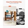 thumbnail image 2 of VEVOR Desktop Bookshelf Wood Desktop Storage Organizer 2-Tier for Office & Home, 2 of 9