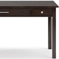 thumbnail image 4 of Allora 60" Contemporary Solid Wood Computer Desk in Tobacco Brown, 4 of 7