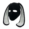 thumbnail image 1 of Winter Warm Knit Hoodwith Rabbit Ears for Adults Suitable for Seasonal Outdoor Activities and Everyday Comfort, 1 of 2