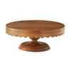 The Pioneer Woman Scallop Acacia Wood Cake Stand