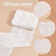 thumbnail image 4 of 7.5 Yard Cotton Embroidered Eyelet Lace Trim 6.1inch Wide Lace Ribbon Floral Eyelet Lace Ribbon Cotton Fiber Collars for Lolita Costume Girl Dress Pet Clothes, 4 of 6
