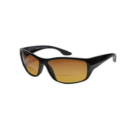 European Design Sun Readers Bi Focal Vision Reading Sunglasses Tinted Lens Amber +1.75