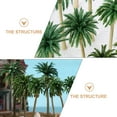 thumbnail image 3 of KALLORY 25Ud De Árboles Plásticos Similares A Cocos Ornamentales Para De, 3 of 8