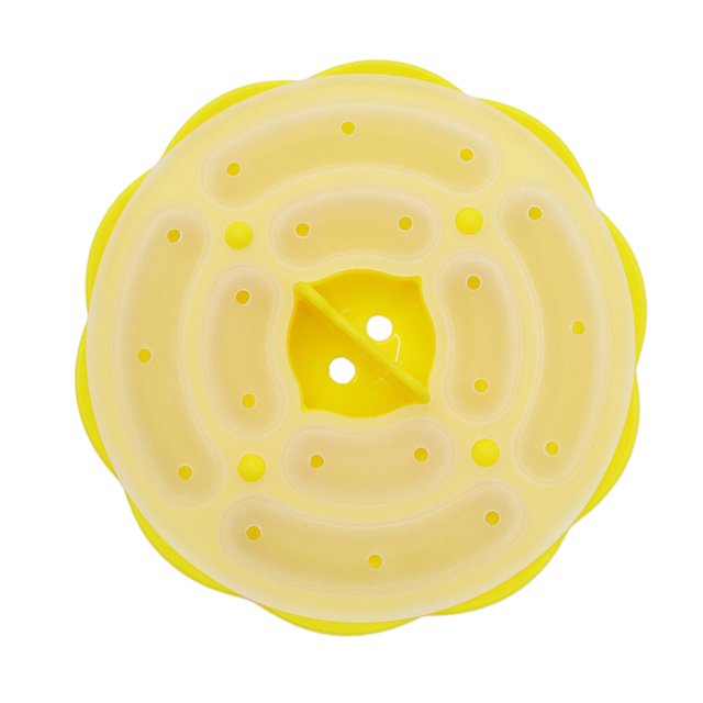 Molde casero para perritos calientes, ideal para horno y microondas. Amarillo