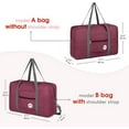 thumbnail image 5 of Travel Duffel Bag Underseat Foldable Carry-on Luggage for Spirit Airlines Personal Item Bag 18x14x8 for Women, 5 of 14