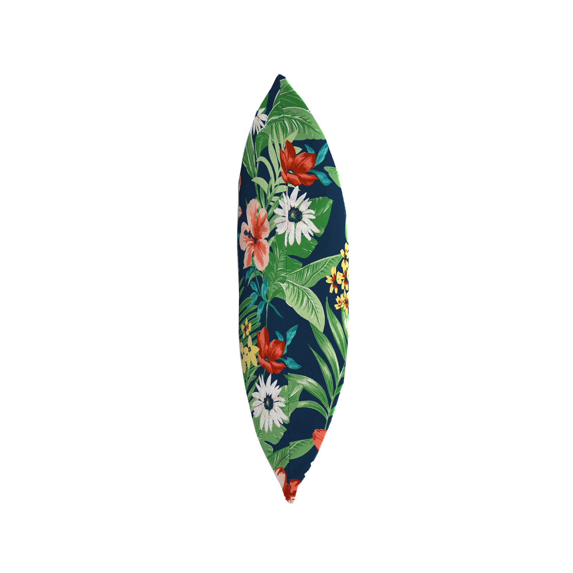 Jordan Manufacturing 18" x 18" Natalia Alpine Navy Floral Square Outdoor Throw Pillow (2 Pack)