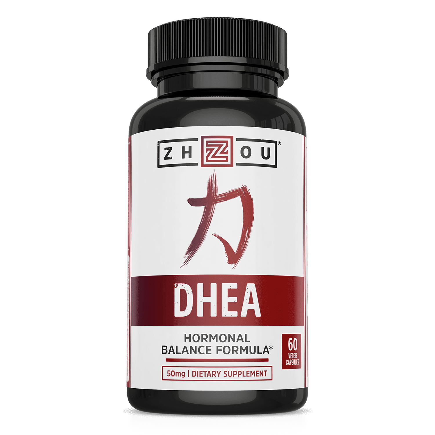 DHEA Capsules, 60 Ct, Hormonal Balance Formula by Zhou Nutrition