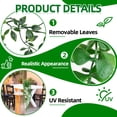 thumbnail image 3 of Paquete de 4 plantas colgantes artificiales Palonu con maceta para interiores y exteriores, 3 of 6