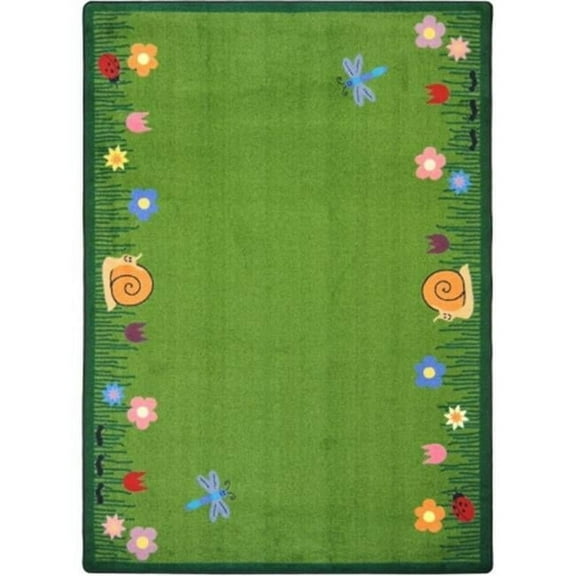 Joy Carpets  Kid Essentials Summer Friends Geography & Environment Rectangle Rugs Multi Color - 5 ft. 4 in. x 7 ft. 8 in.