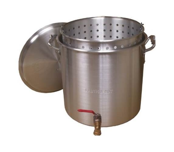 44-Quart King Kooker KK44SR Ridged Stainless Steel Pot