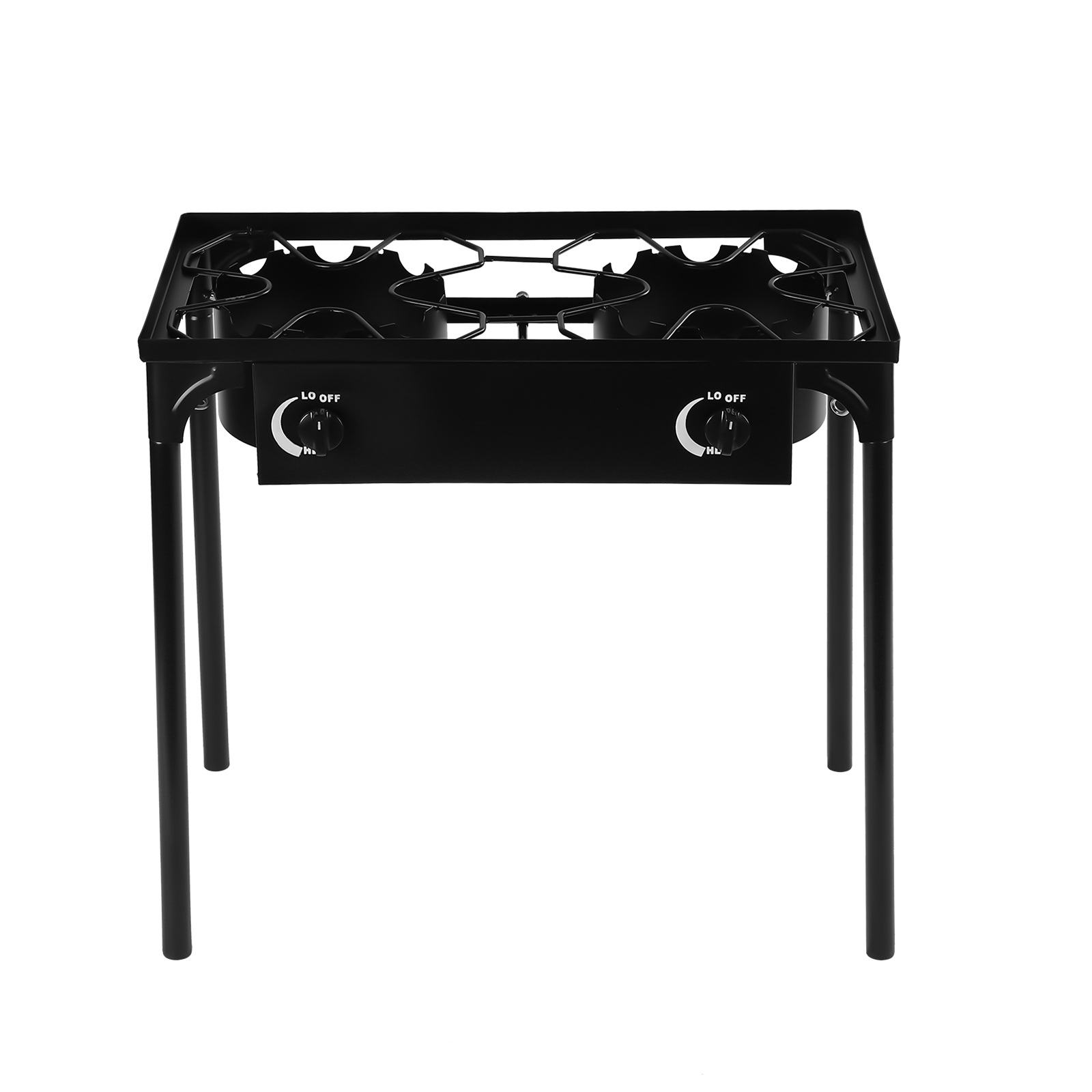 Miumaeov Standing Outdoor Camp Stove, Portable Iron Patio Cooking