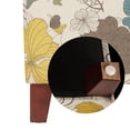 thumbnail image 3 of Adeco  Floral Printed Linen Cube Storage Ottoman Footrest Footstool Flower, 3 of 10