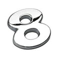 thumbnail image 2 of Anvazise Number Letter Self-adhesive Auto Sticker Car Badge Decals Emblem Decoration Silver Size 8, 2 of 9