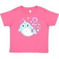 thumbnail image 3 of Inktastic Happy 2nd Birthday with Cute Narwhal Stars and Bubbles Boys or Girls Baby T-Shirt, 3 of 5