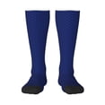 thumbnail image 2 of Picia Women Crew Soft Moisture-wicking Socks Navy Blue Pattern Design Cotton Socks, One Size fit All, 2 of 9