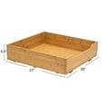 thumbnail image 2 of Household Essentials Glidez Bamboo and Steel Pull-Out/Slide-Out Storage Organizer for Under Cabinet Use - 1-Tier Design - Fits Standard Size Cabinet or Shelf, Natural, 2 of 10