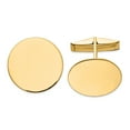 thumbnail image 1 of Boutons de Manchette Circulaires en Or Jaune 14 Carats, 1 of 2