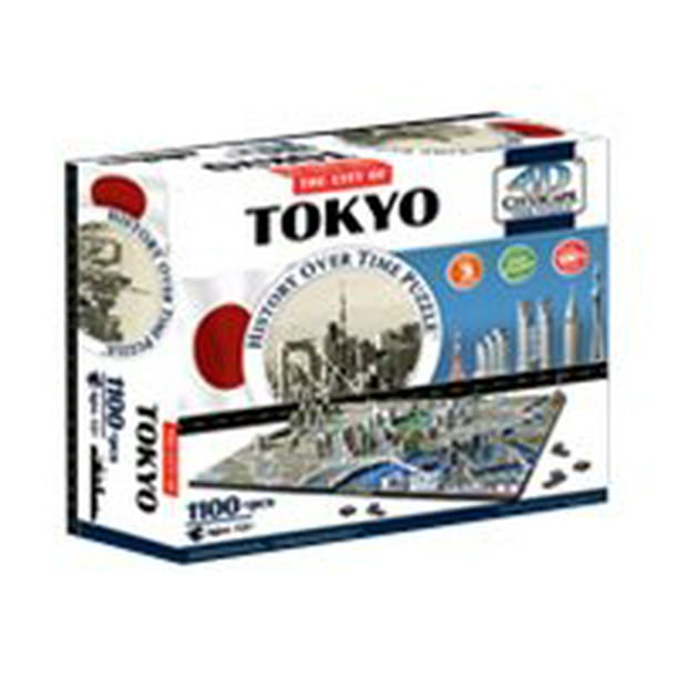 4D Cityscape - Puzzle de Temps - Tokyo - Puzzle 3D - 1400 Pièces