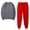 Dark Gray-2, variant on Gytharion Women's Plus Size Solid Color Track Suits 2 Piece Classic Sports Sweatsuits Round Neck Pullover Sweatshirts and Drawstring Elastic Waist Trousers Workout Running Jogger Sets