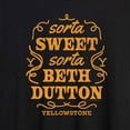 thumbnail image 3 of Yellowstone - Sorta Sweet Sorta Beth Dutton - Women's Oversized Graphic T-Shirt, 3 of 6