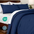 thumbnail image 4 of Bare Home Down Alternative Comforter Set - 3-Pieces - All Seasons - King, Dark Blue, 4 of 8