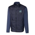 thumbnail image 2 of Men's Cutter & Buck Navy Citadel Bulldogs Vault Stealth Hybrid Quilted Full-Zip Windbreaker Jacket, 2 of 3