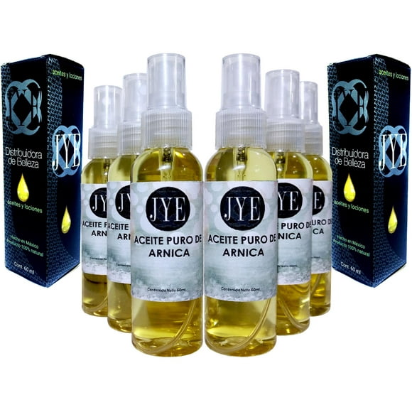 6 Botellas de Aceite de Árnica Puro JYE Natural