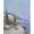 thumbnail image 3 of Georg Fischhof 15x18 Black Modern Framed Museum Art Print Titled - Southern View, 3 of 5