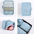 thumbnail image 4 of Organizadores multifuncionales para equipaje de 6 uds, juego de paquetes de almacenamiento de cubos de embalaje para viajes, azul grisáceo Xemadio WFLD-138, 4 of 8