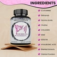 thumbnail image 2 of Minanaturals HSN 40 Hair Growth Supplement, Biotin 10000 mcg, Keratin, Collagen, 60 Tablets, 2 of 7