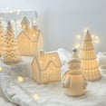 thumbnail image 5 of Christmas Decorations - Christmas Decorations Christmas tree Indoor - Christmas Village Lighted Ceramic Houses - White Xmas Holiday Farmhouse Rustic Decor for Home Table Room, 5 of 6