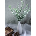 thumbnail image 2 of Zukuco Artificial Eucalyptus Stems 24pcs Fake Eucalyptus Leaves Real Touch Artificial Greenery Bulk for Wedding Home Farmhouse Party Decoration, 2 of 7
