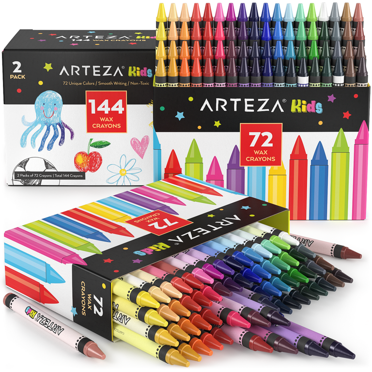 2 Pack Kids Wax Crayons (Q128411)