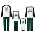 thumbnail image 1 of Pijamas navideños familiares a juego Fiomva Holiday, pijamas navideños de alce para parejas y niños, ropa de dormir para bebés, 1 of 8