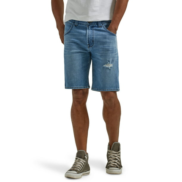 Wrangler Men's Elastic Waist Knit Denim Shorts - Walmart.com