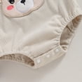 thumbnail image 6 of Okbabeha Baby Christmas Outfit Newborn Boy Girl Cute Reindeer Romper Suspender Overalls Onesie First Christmas Clothes, 6 of 7