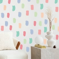 120 Pcs Graffiti Watercolor Decals Removable Wall Stickers Vinyl Peel and Stick for Kids Bedroom Living Room Nursery Playroom Classroom Children's Room DIY Decor