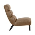 thumbnail image 3 of Sunpan Ellison 17" Modern Leather Lounge Chair in Dark Brown, 3 of 7