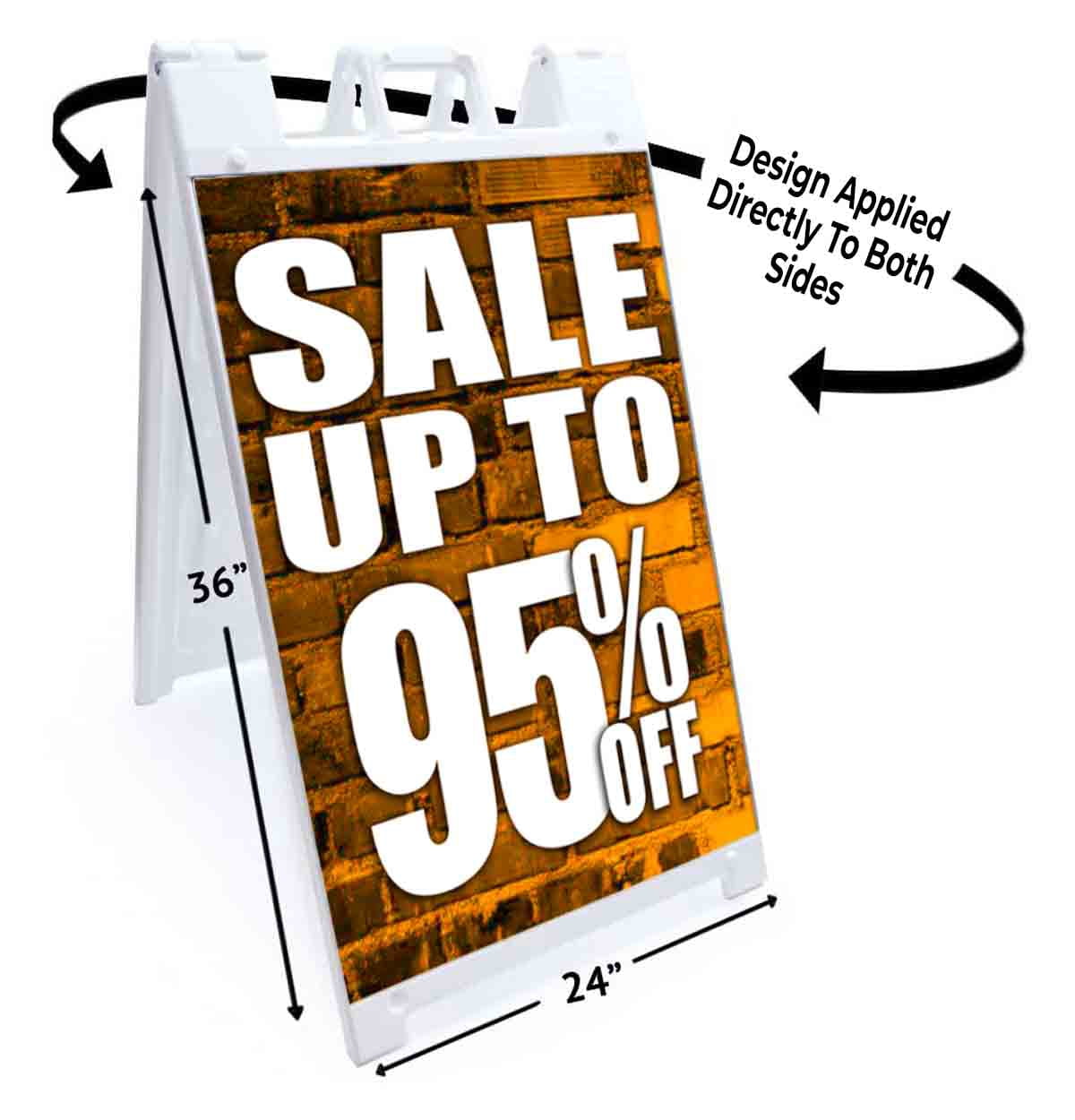 Sale Up To 95 Percent Off (24" X 36") Standard A-Frame Signicade, Includes Decal Applied To Stand