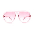 thumbnail image 3 of Womens Oversize Chunky Thick Plastic Racer Fashion Sunglasses All Pink, 3 of 4