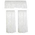 thumbnail image 4 of Cortinas de cenefa de nivel 3pcs / Set Cocina Baño Ventana Cortina De Nivel Transparente Y Cenefa Blanco Blanco Magideal Cortinas de cenefa de nivel, 4 of 7