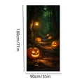 thumbnail image 3 of JHyouerji Halloween Door Cover 35x71 Inch Polyester Front Door Banner Easy Hang Door Curtain Wall Backdrop Porch Party Decor Reusable Holiday Home Decoration, 3 of 6