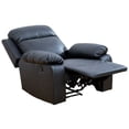 thumbnail image 3 of Aukfa 37" Power Recliner Sofa Chair for Living Room, Home Theater Reclining, Flannel, Black, 3 of 10