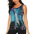 thumbnail image 2 of Haiem Fantasy Mushrooms Workout Tank Tops for Women, Athletic Sports Slim-Fit Tank Tops, Compression Sleeveless Dry Fit Shirts,Athletic Shirt-, 2 of 9