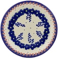 thumbnail image 2 of Polish Pottery 10¼-inch Lunch Plate (Passion Poppy Theme) Hand Painted in Boleslawiec, Poland + Certificate of Authenticity, 2 of 6